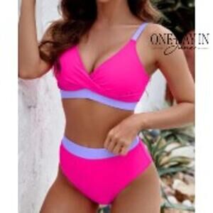 Blooming Jelly Modest Bikini Swimsuit Size L